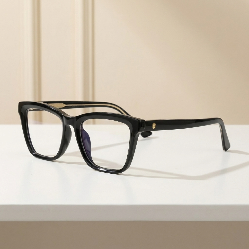 OG Midnight Luxe Edge | Bold Square Eyeglasses