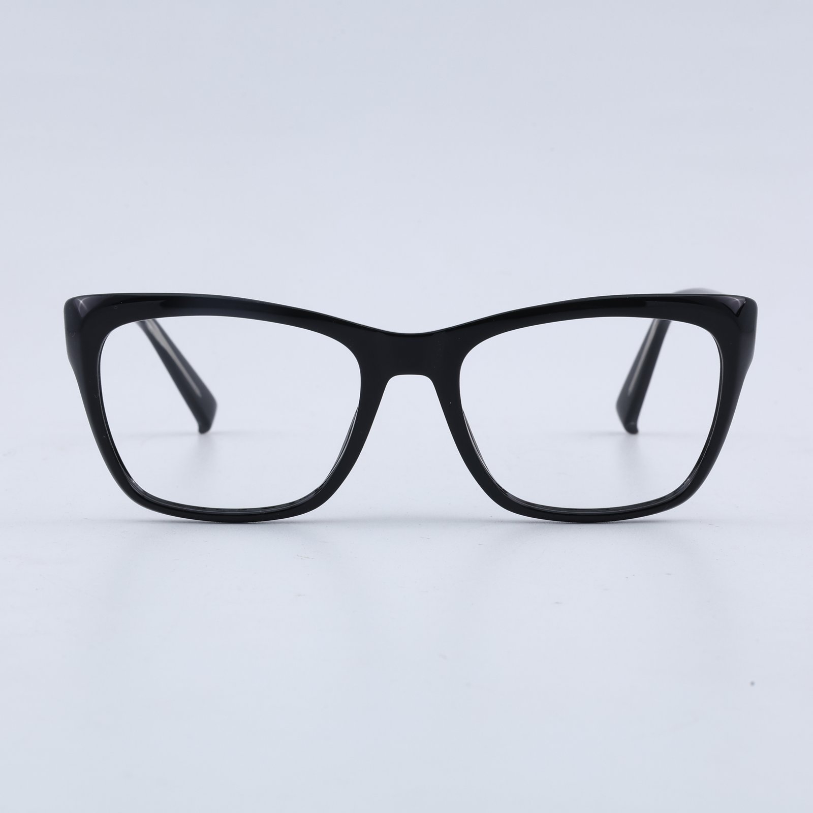 OG Midnight Prime Full Rim Square Eyeglasses | Classic Glossy Black Lightweight Optical Frame for Women