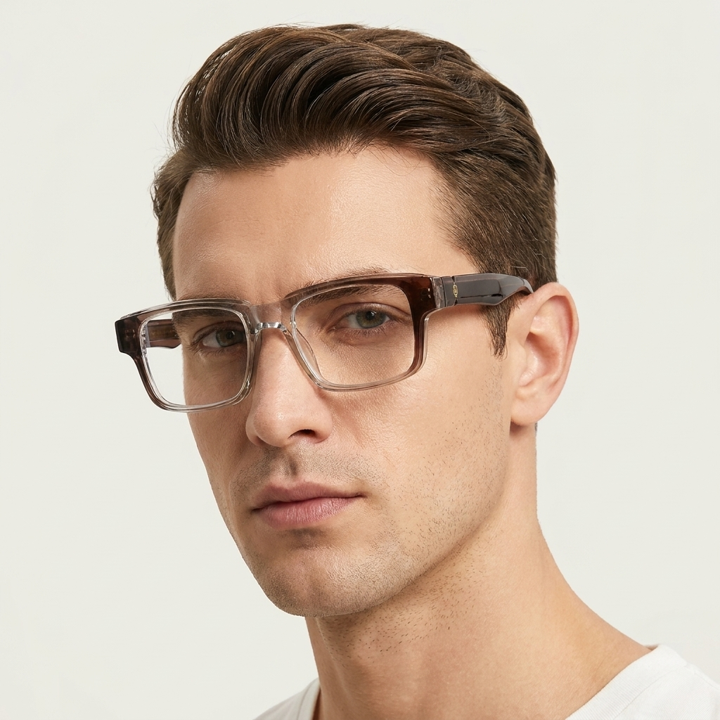 OG Midnight Sovereign | Luxury Obsidian Black Optical Frame with Platinum Heritage Temples