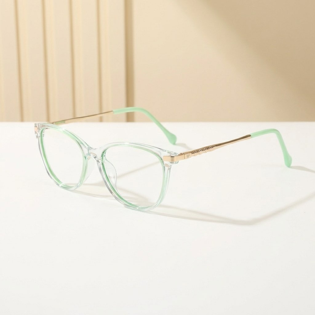 OG Mint Crystal | Fresh Green Transparent Eyeglasses