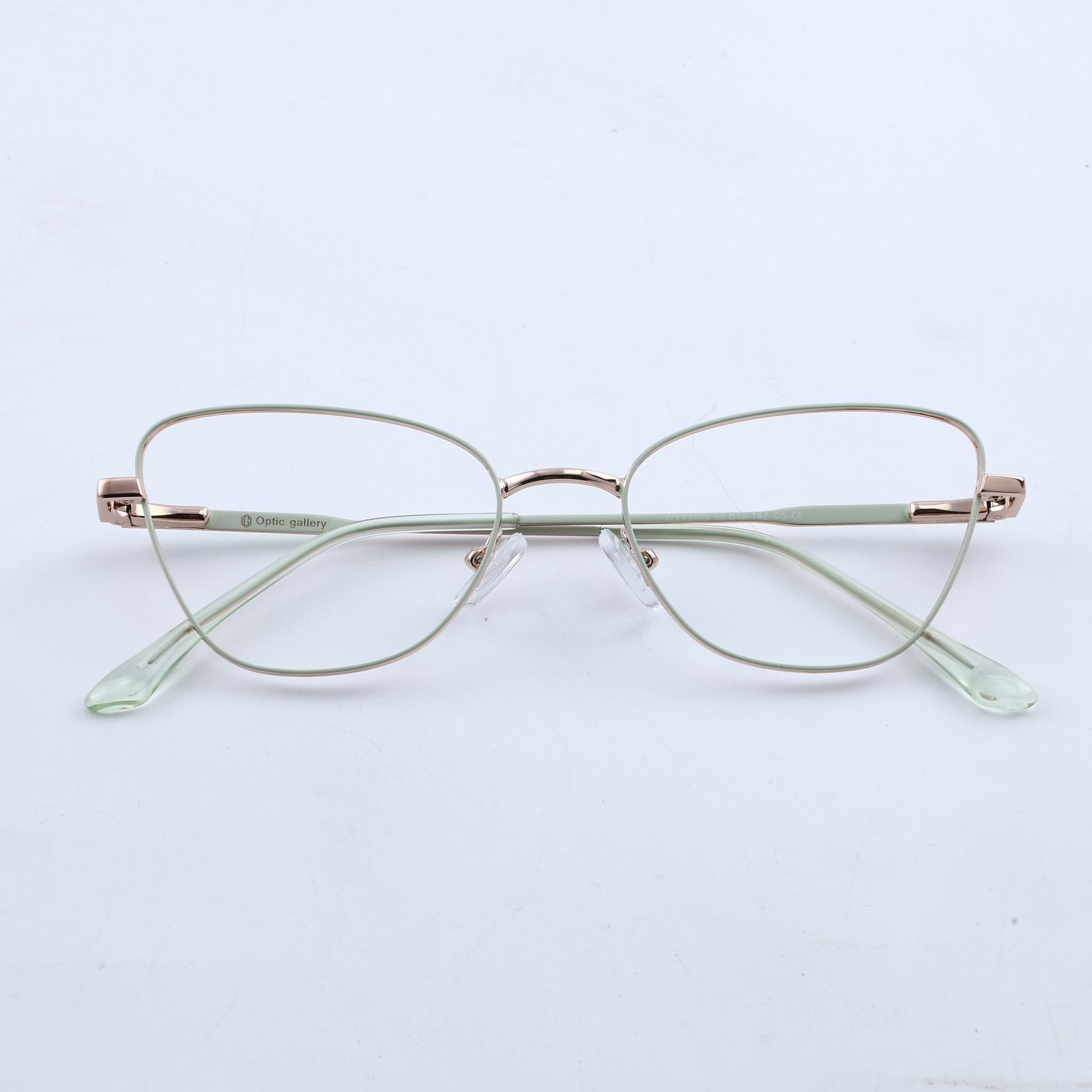 OG Mint Muse Clip-On | Crystal Cat-Eye Magnetic Sunglasses