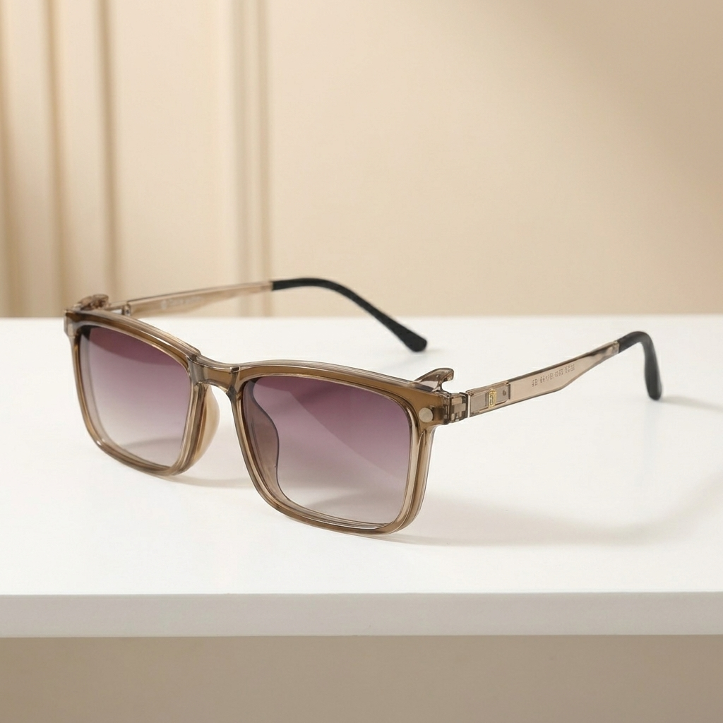 OG Mocha Blush | Crystal Square Sunglasses