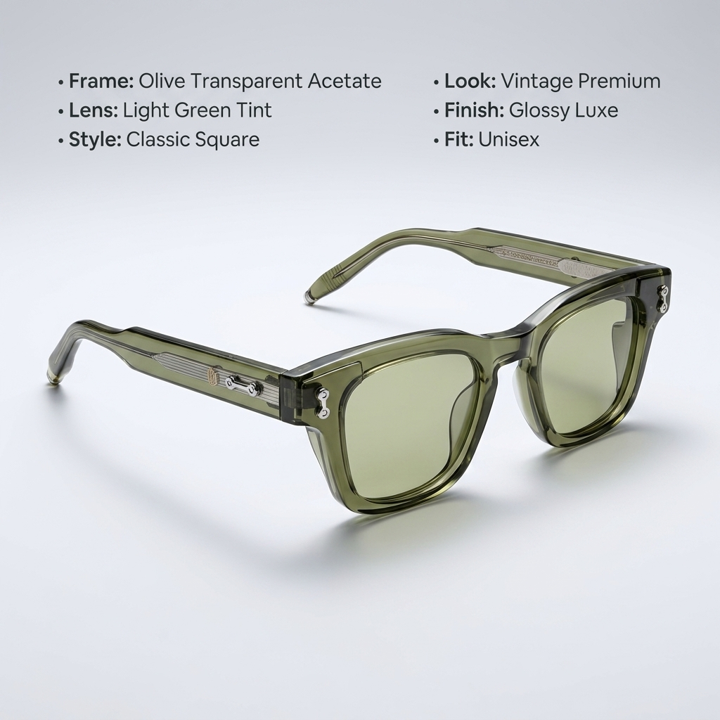 OG Moss Wave Classic | Olive Square Sunglasses