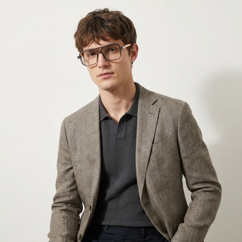 OG Neo Grid Shield | Futuristic Square Frame Eyeglasses