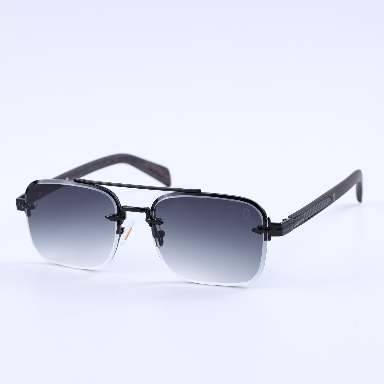 OG Noir Aero Blade | Rimless Gradient Square Sunglasses