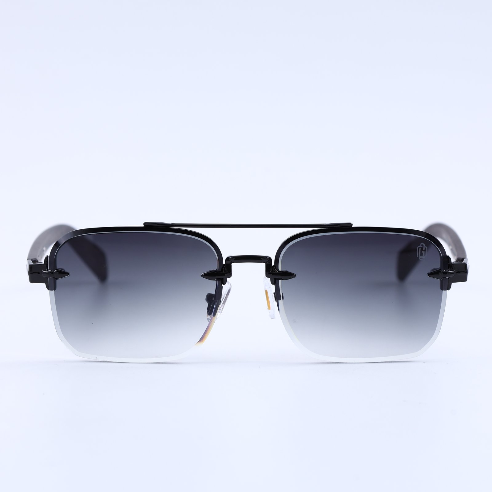 OG Noir Aero Blade | Rimless Gradient Square Sunglasses