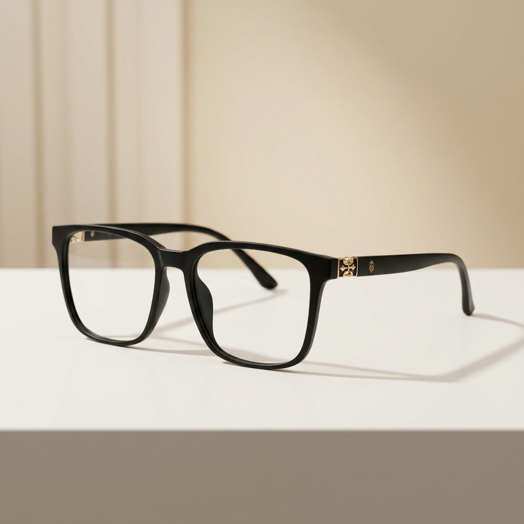 OG Noir Crown Flex | Premium Square Eyeglasses