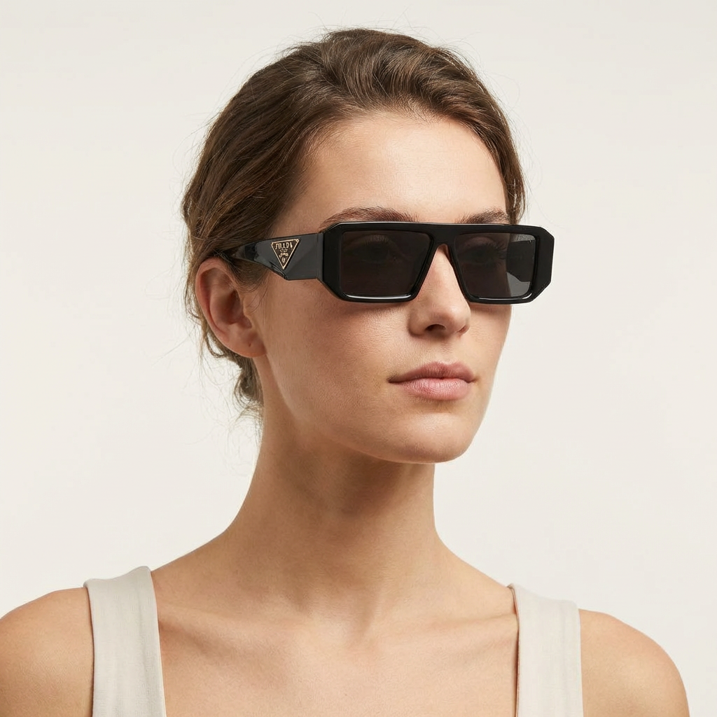 OG Noir Edge | Bold Rectangle Luxe Sunglasses