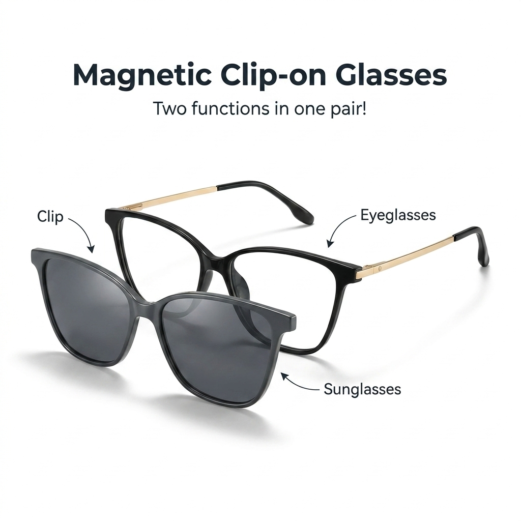 OG Noir Grace | Cat-Eye Luxe Clip-on Sunglasses