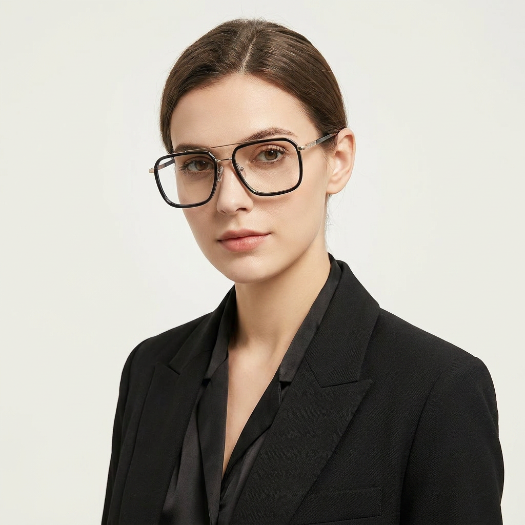 OG Noir Monarch | Luxury Black & Rose Gold Executive Frame