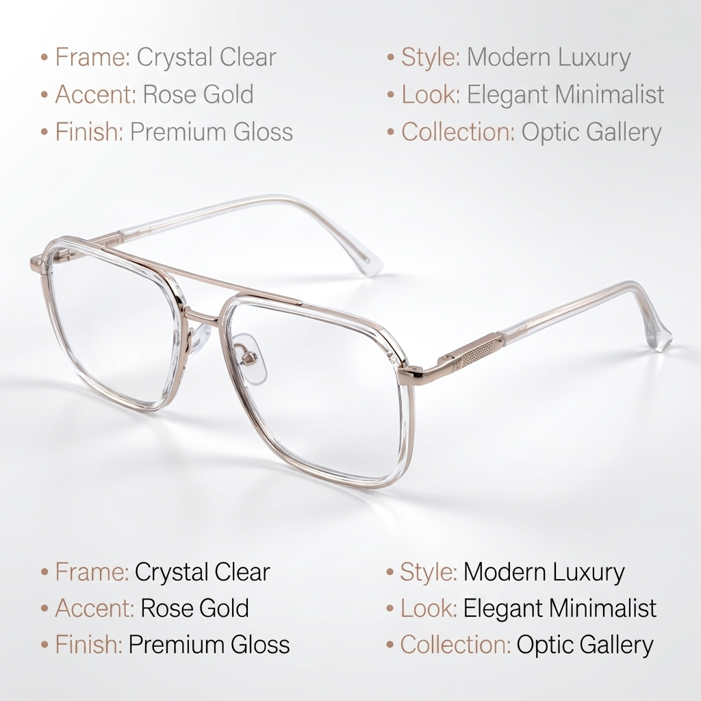 OG Noir Monarch | Luxury Black & Rose Gold Executive Frame