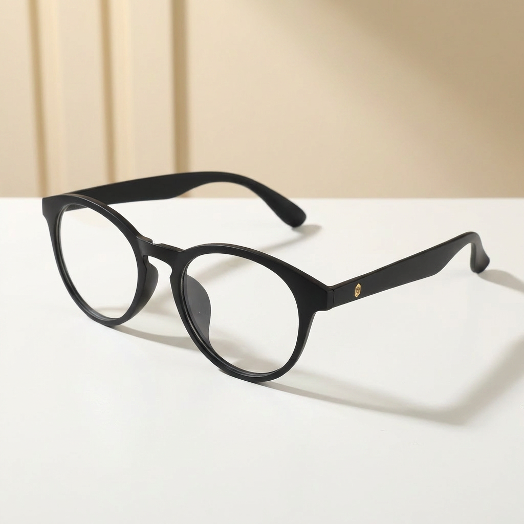 OG Noir Orbit | Classic Round Minimal Eyeglasses