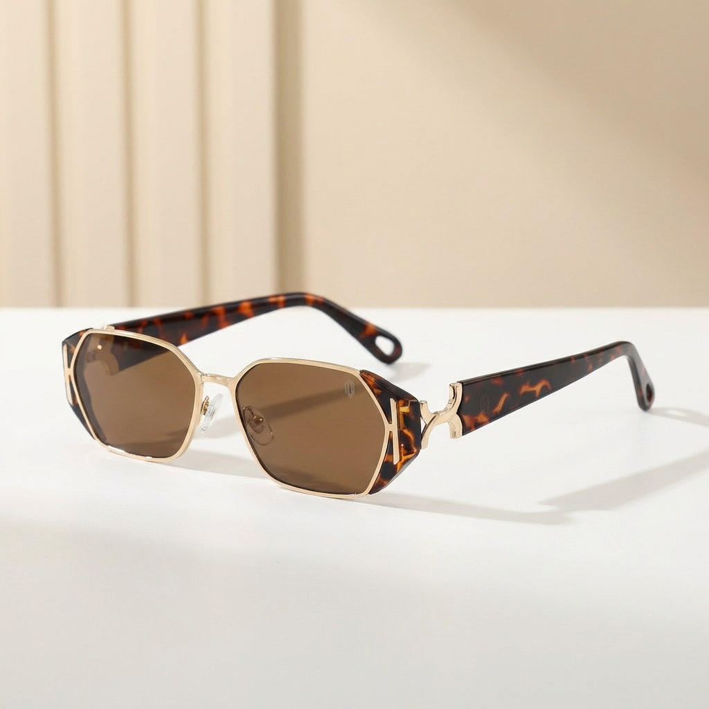 OG Noir Royale Edge | Luxury Geometric Metal Sunglasses