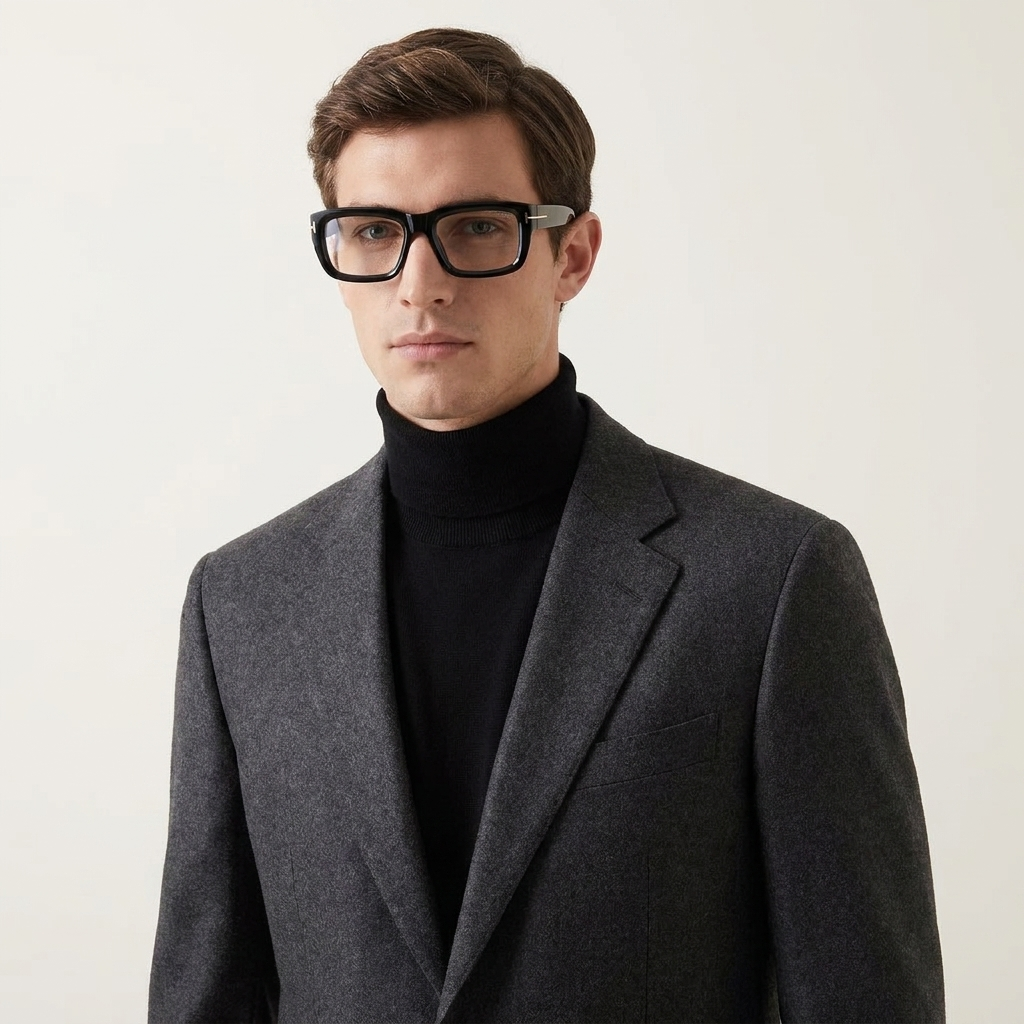 OG Noir Sovereign | Luxury Black Executive Square Frame Eyewear