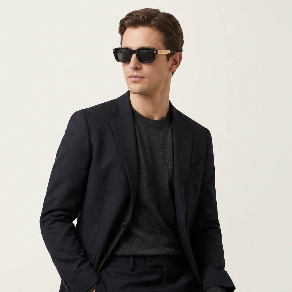 OG Noir Titan Edge | Bold Chunky Square Luxury Sunglasses