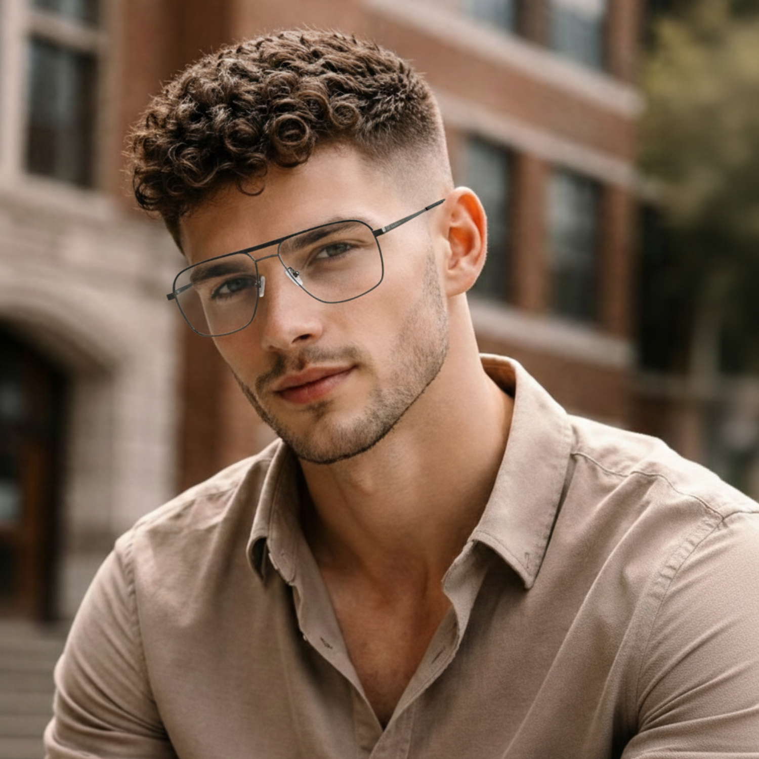 OG Nova Metal Square Full Rim Eyeglasses | Premium Metal Optical Frame for Men