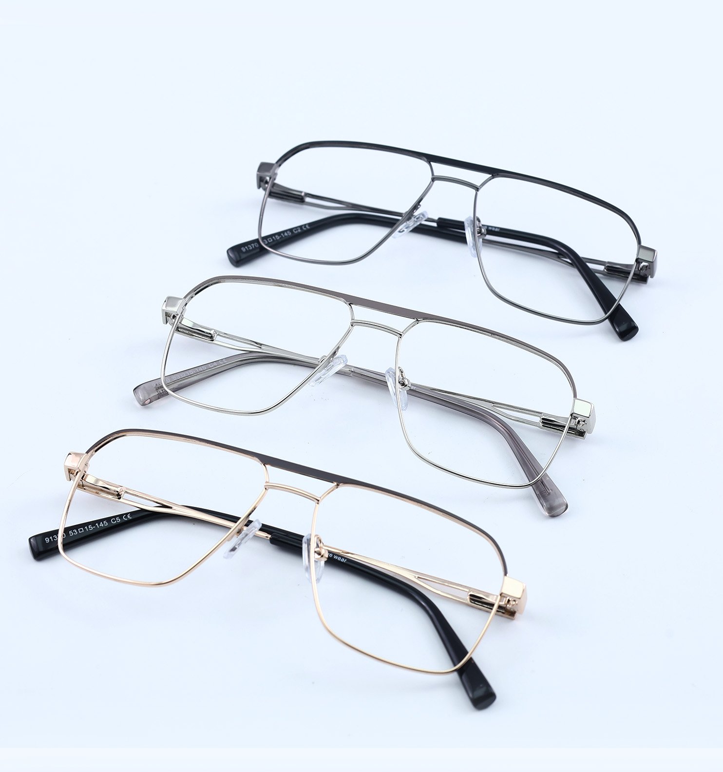 OG Nova Metal Square Full Rim Eyeglasses | Premium Metal Optical Frame for Men