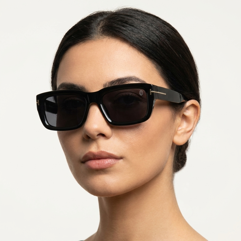 OG Obsidian Edge | Luxury Matte Black Rectangular Optical Frame