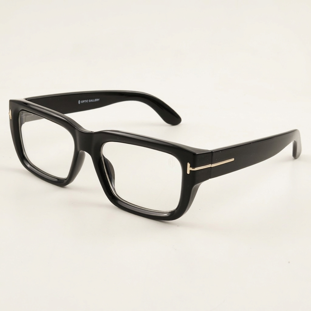 OG Obsidian Edge | Luxury Matte Black Rectangular Optical Frame