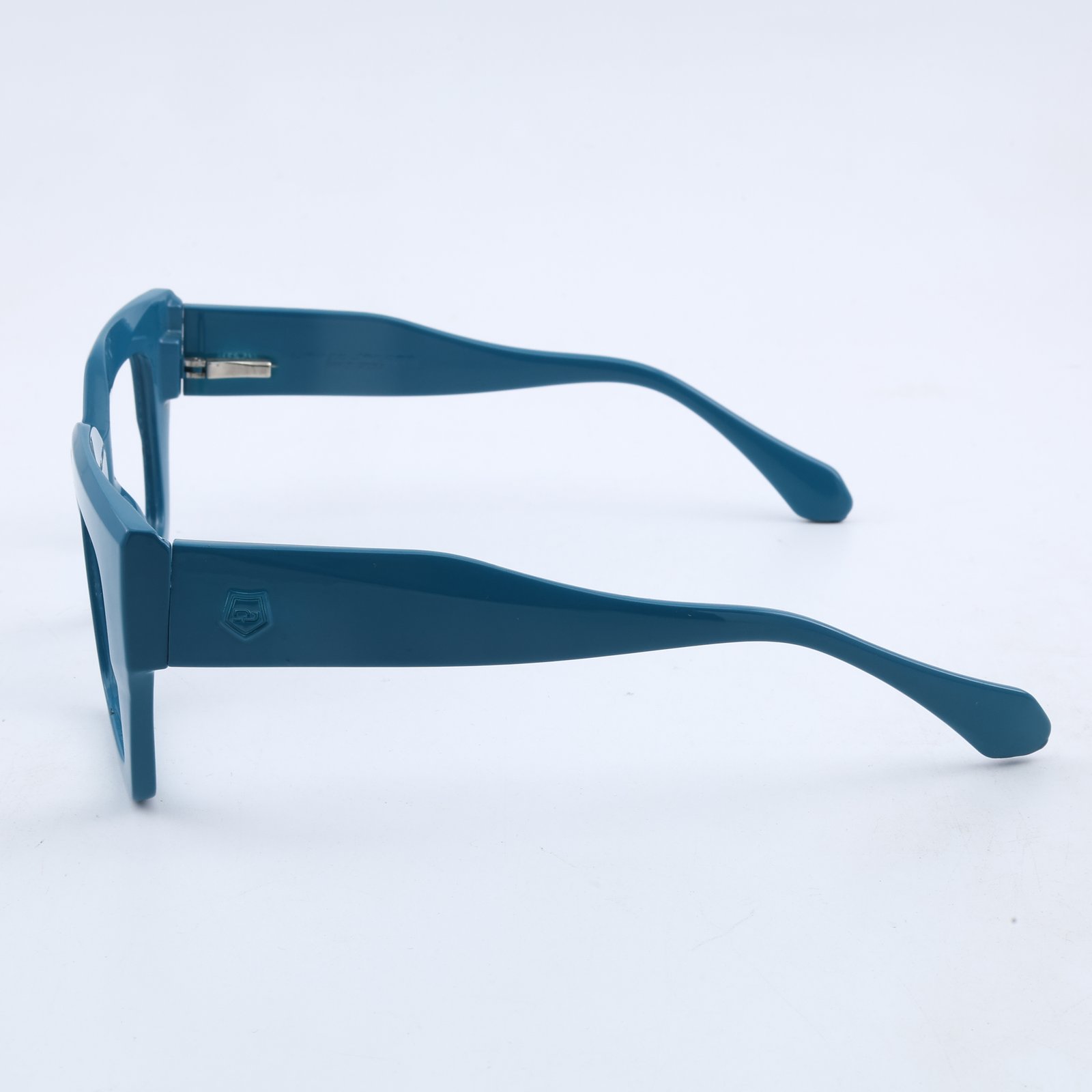 OG Ocean Edge Full Rim Square Eyeglasses | Bold Teal Thick Frame Statement Optical for Men