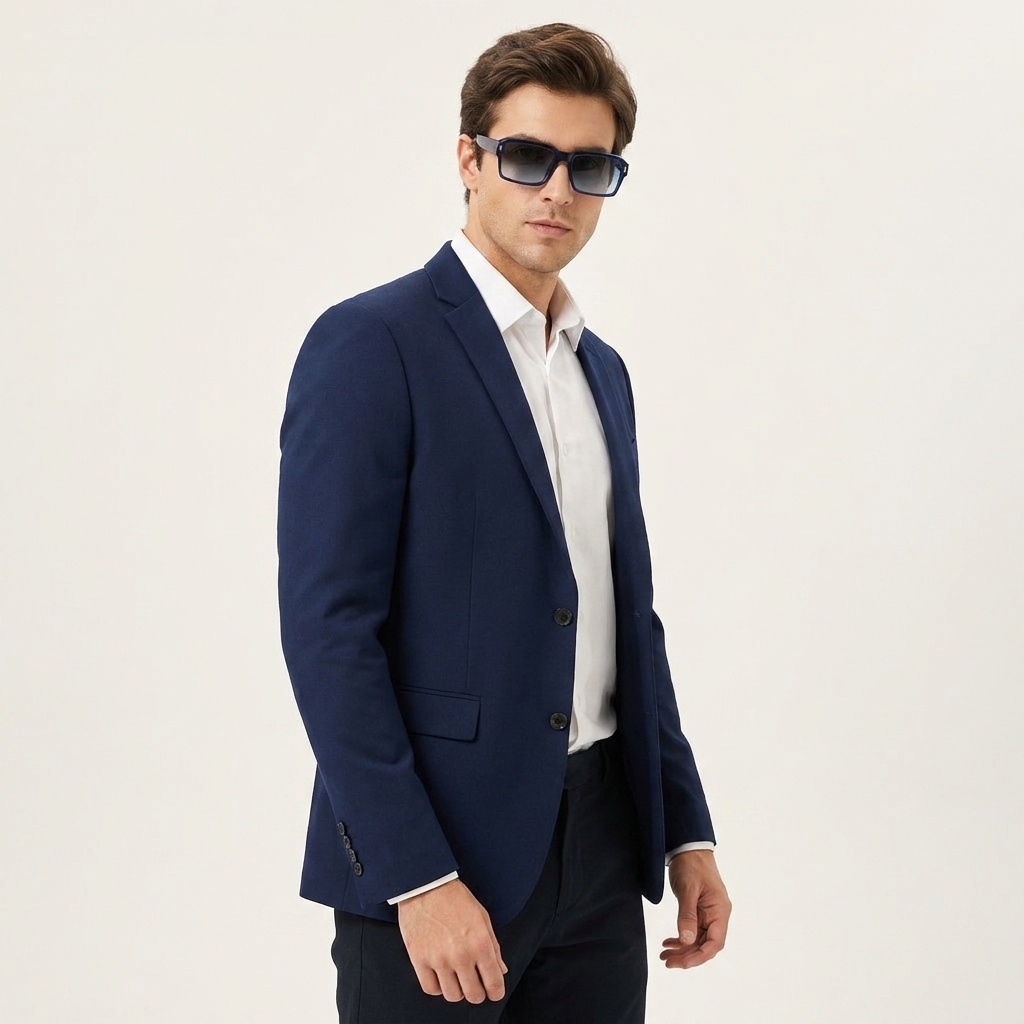 OG Ocean Fade Square | Transparent Blue Frame with Gradient Blue Lenses