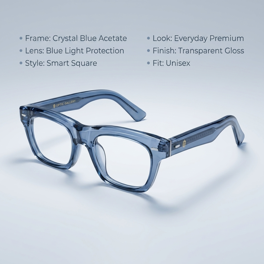 OG Ocean Mist | Transparent Blue Eyeglasses