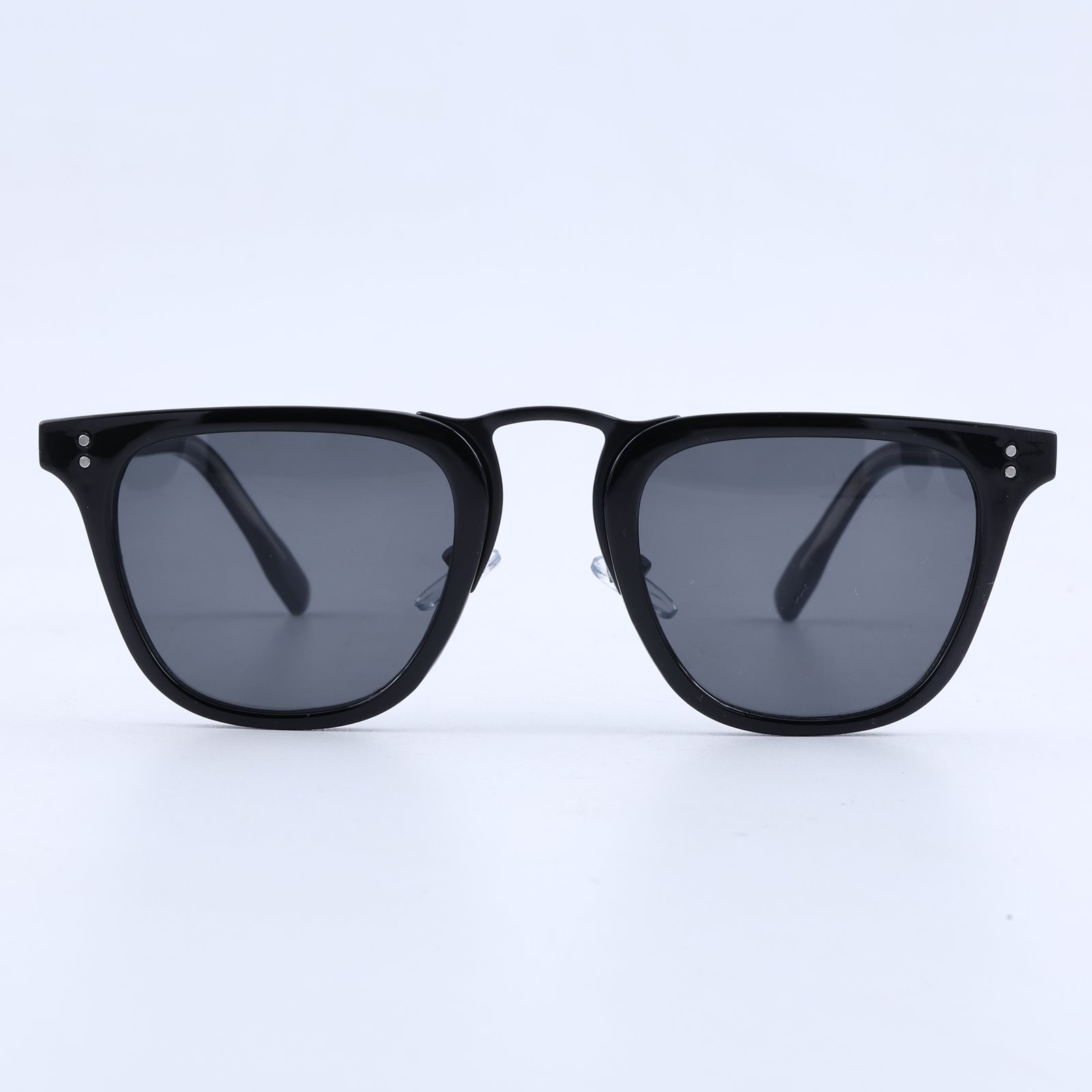 OG Olive Mist | Transparent Taupe Round Sunglasses with Green Tinted Lenses