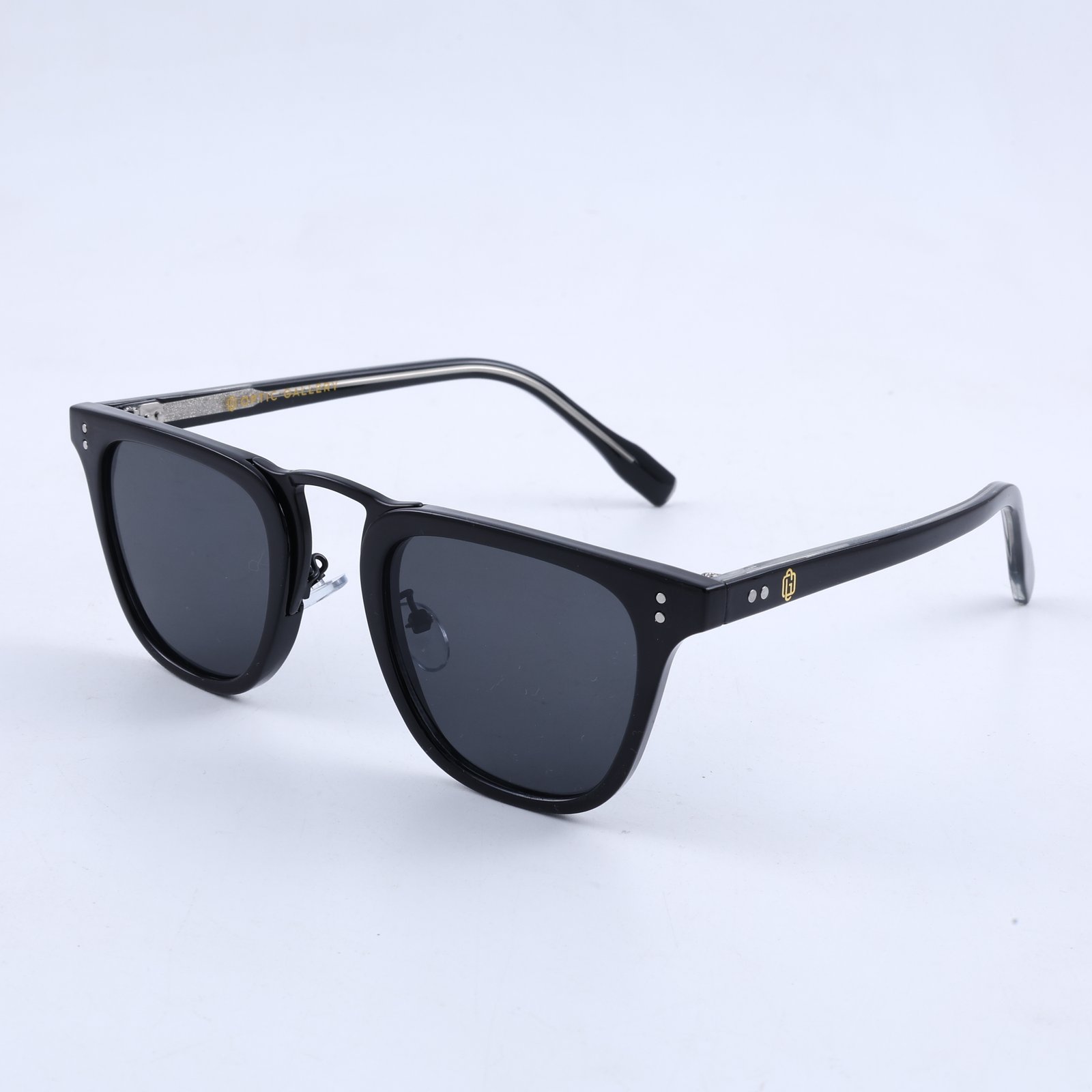 OG Olive Mist | Transparent Taupe Round Sunglasses with Green Tinted Lenses