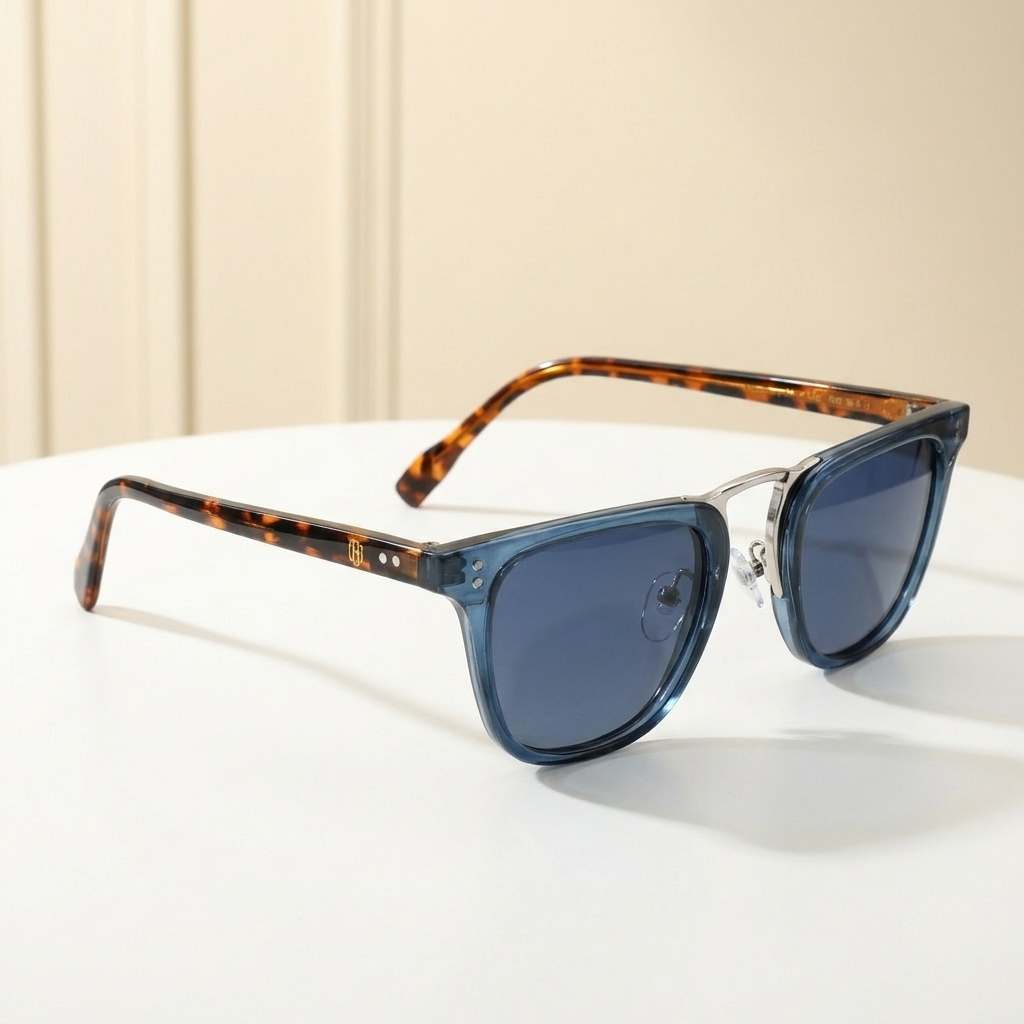 OG Olive Mist | Transparent Taupe Round Sunglasses with Green Tinted Lenses