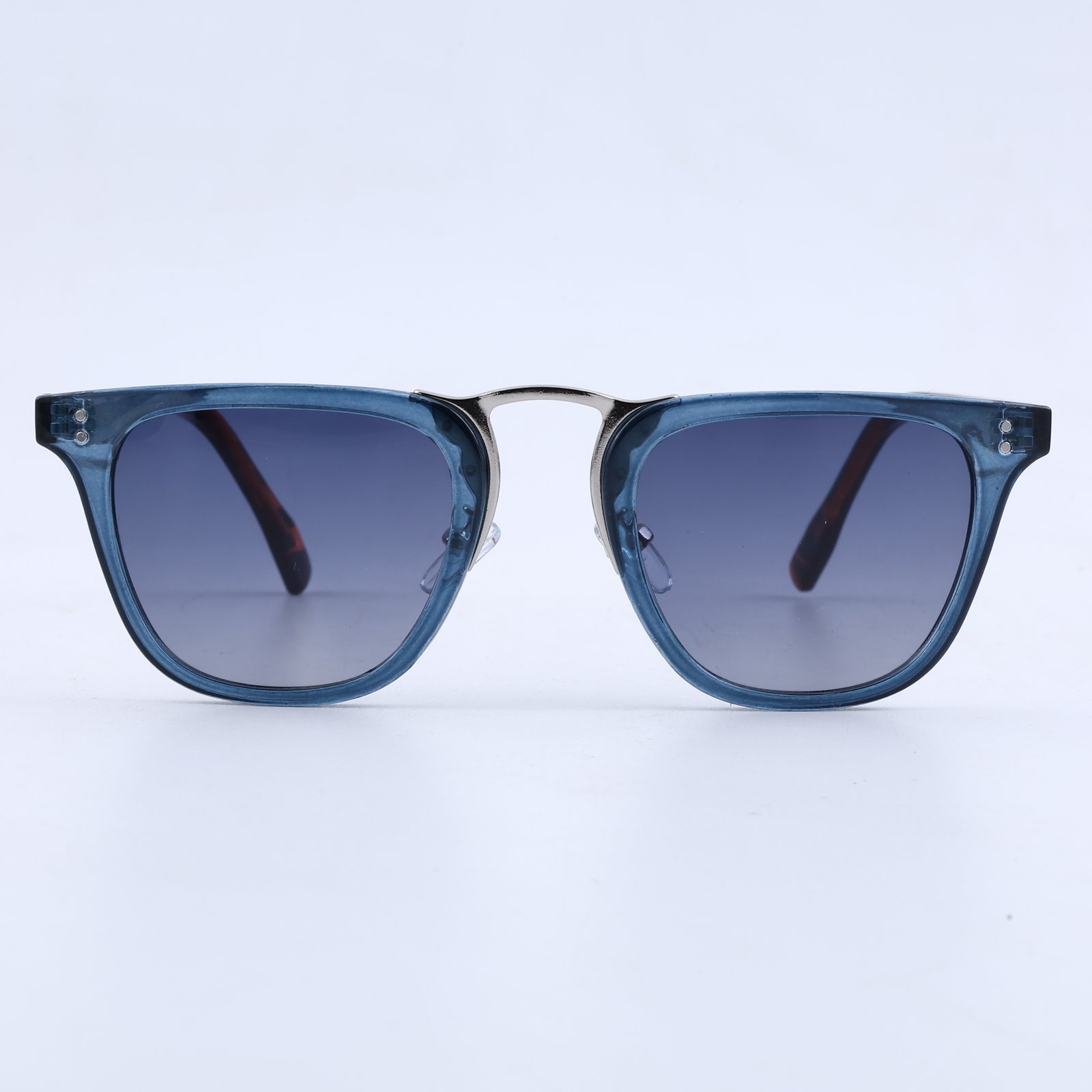 OG Olive Mist | Transparent Taupe Round Sunglasses with Green Tinted Lenses