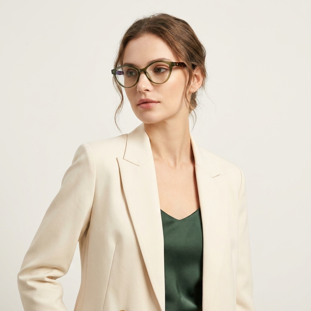 OG Olive Muse Classic | Round Frame with Tortoise Temples