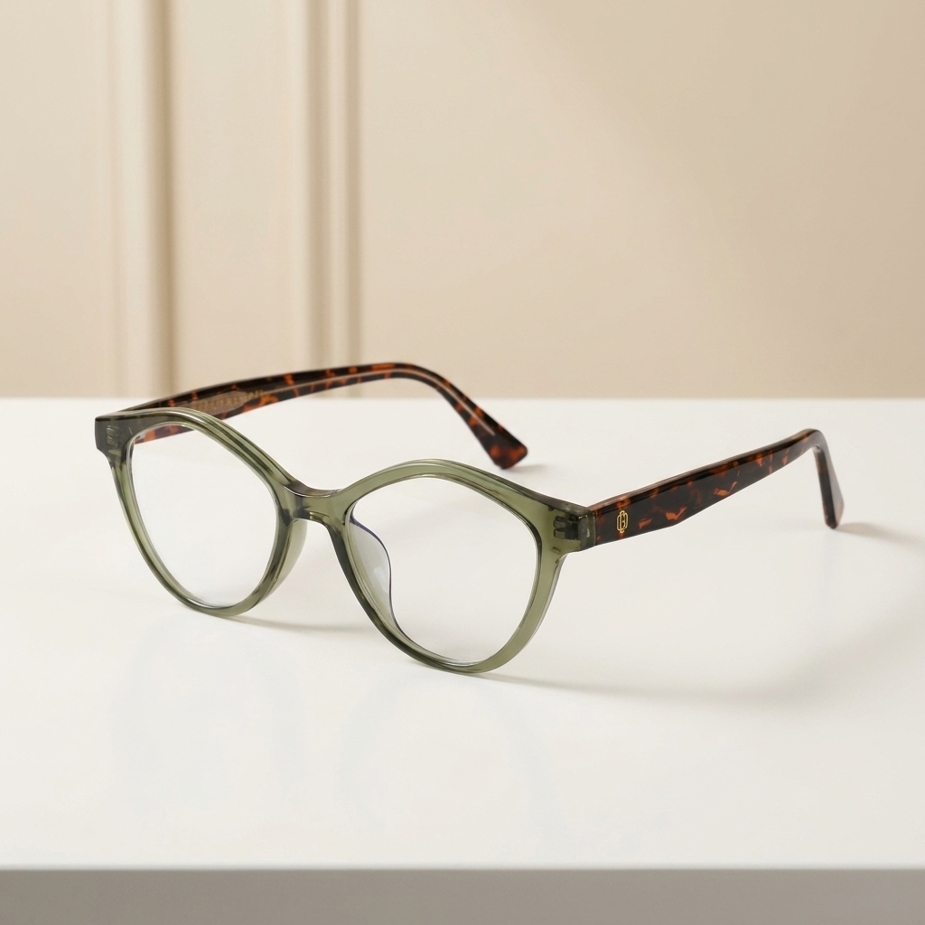 OG Olive Muse Classic | Round Frame with Tortoise Temples