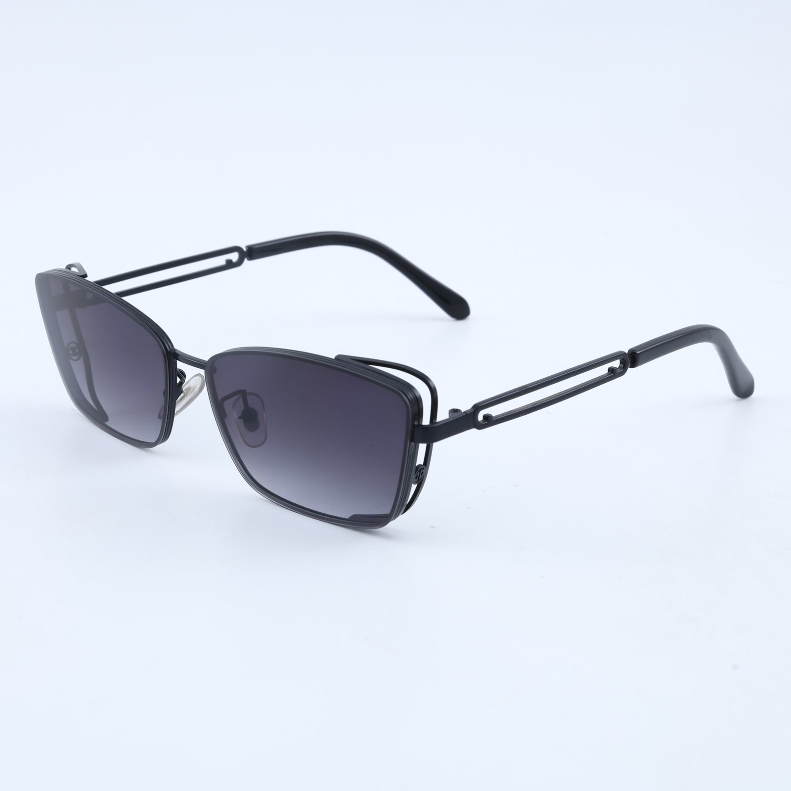 OG Phantom Edge | Matte Black Angular Rim Sunglasses with Smoke Gradient Lenses