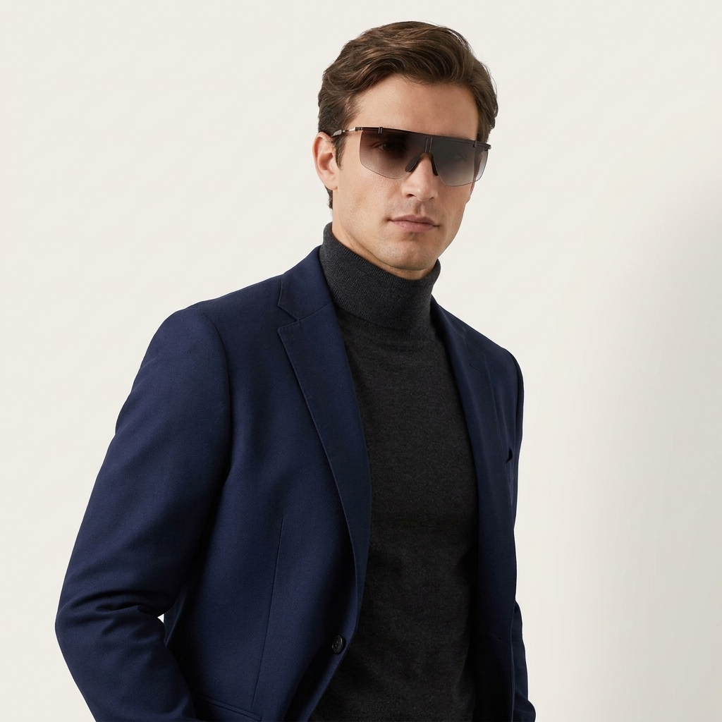 OG Phantom Visor | Rimless Shield Gradient Smoke Sunglasses