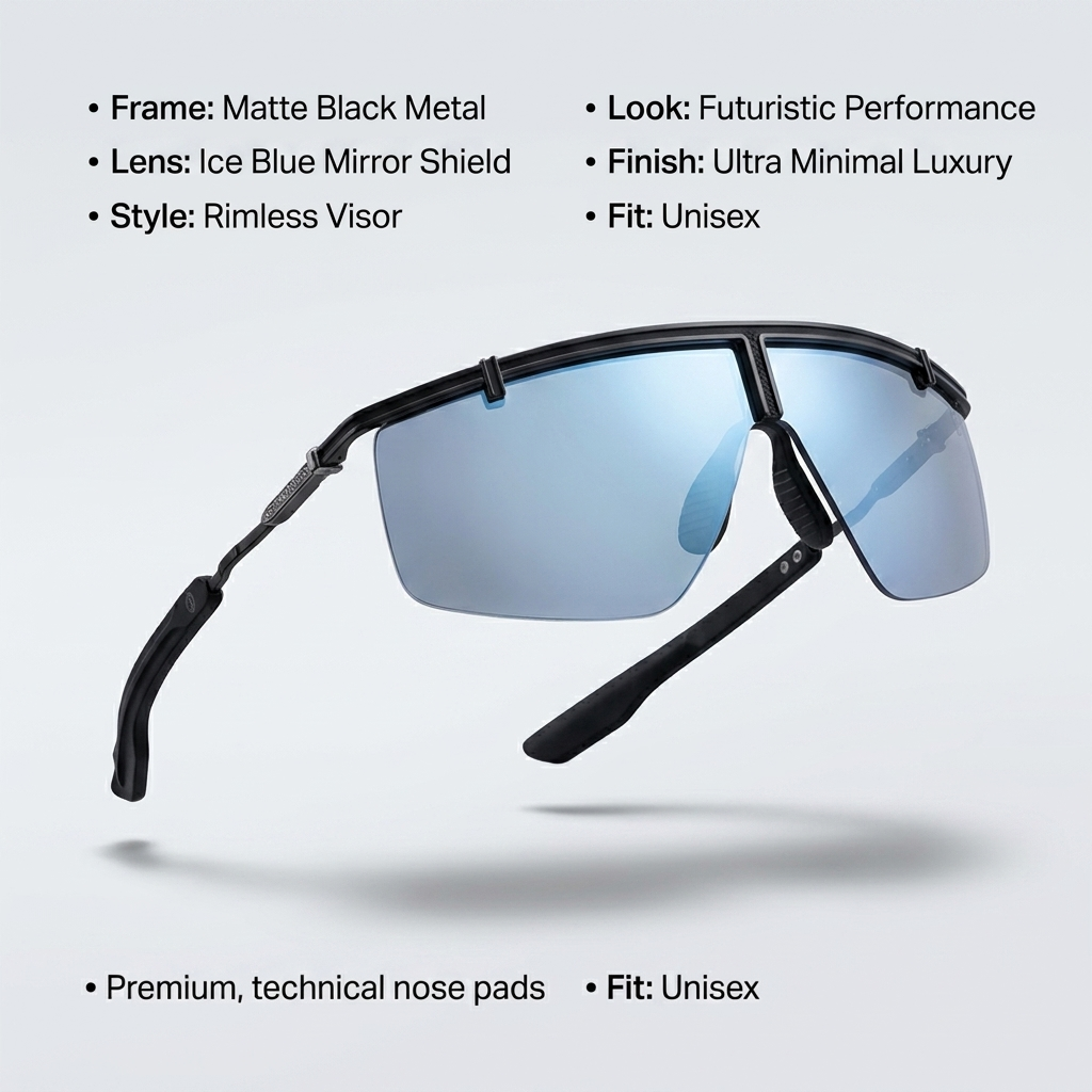 OG Phantom Visor | Rimless Shield Gradient Smoke Sunglasses