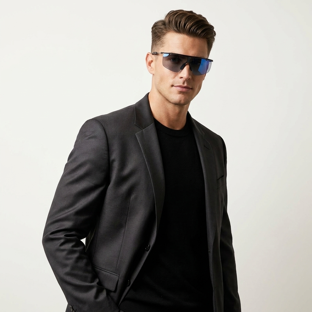 OG Phantom Visor | Rimless Shield Gradient Smoke Sunglasses