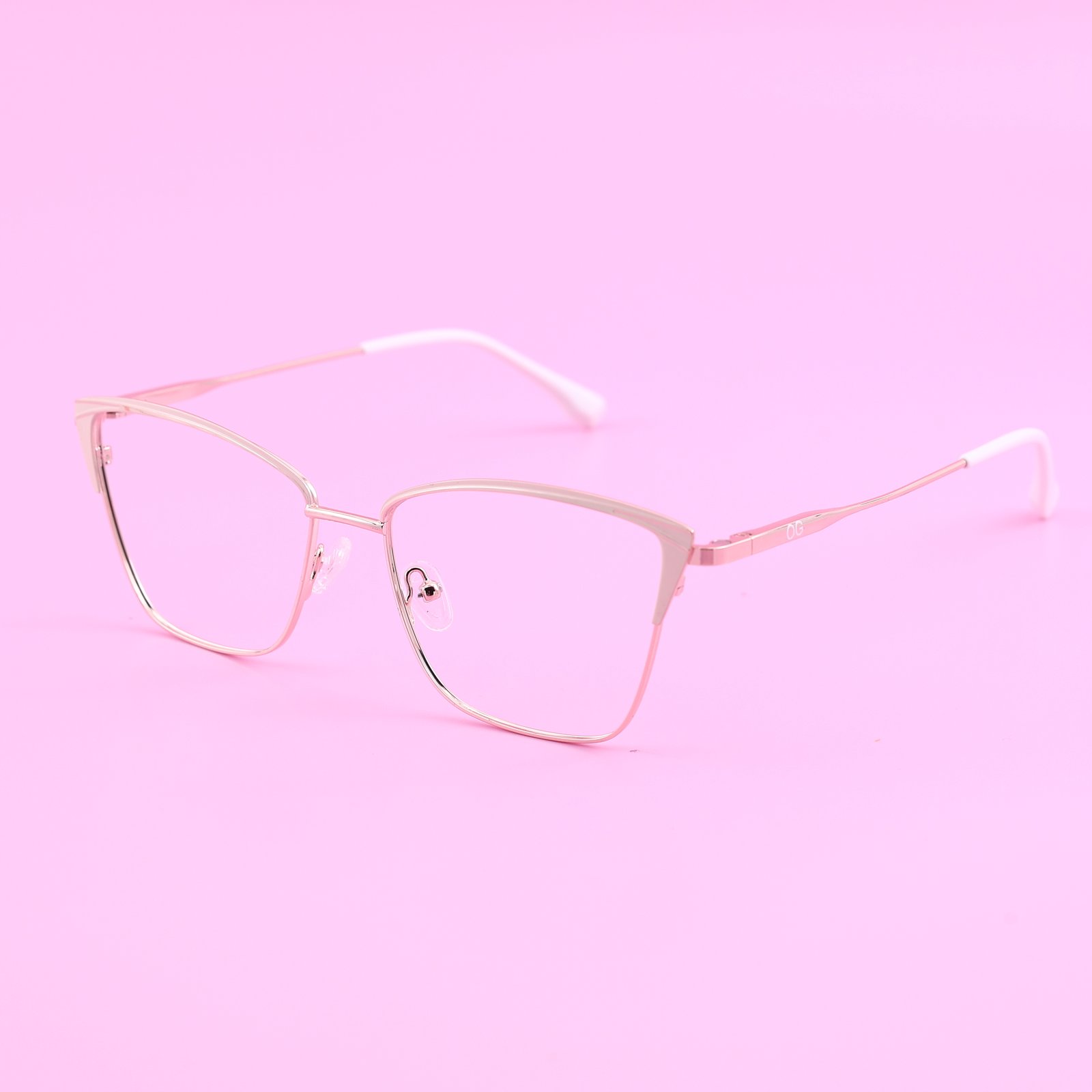 OG Pink Mirage | Crystal Frame Pink Mirror Sunglasses