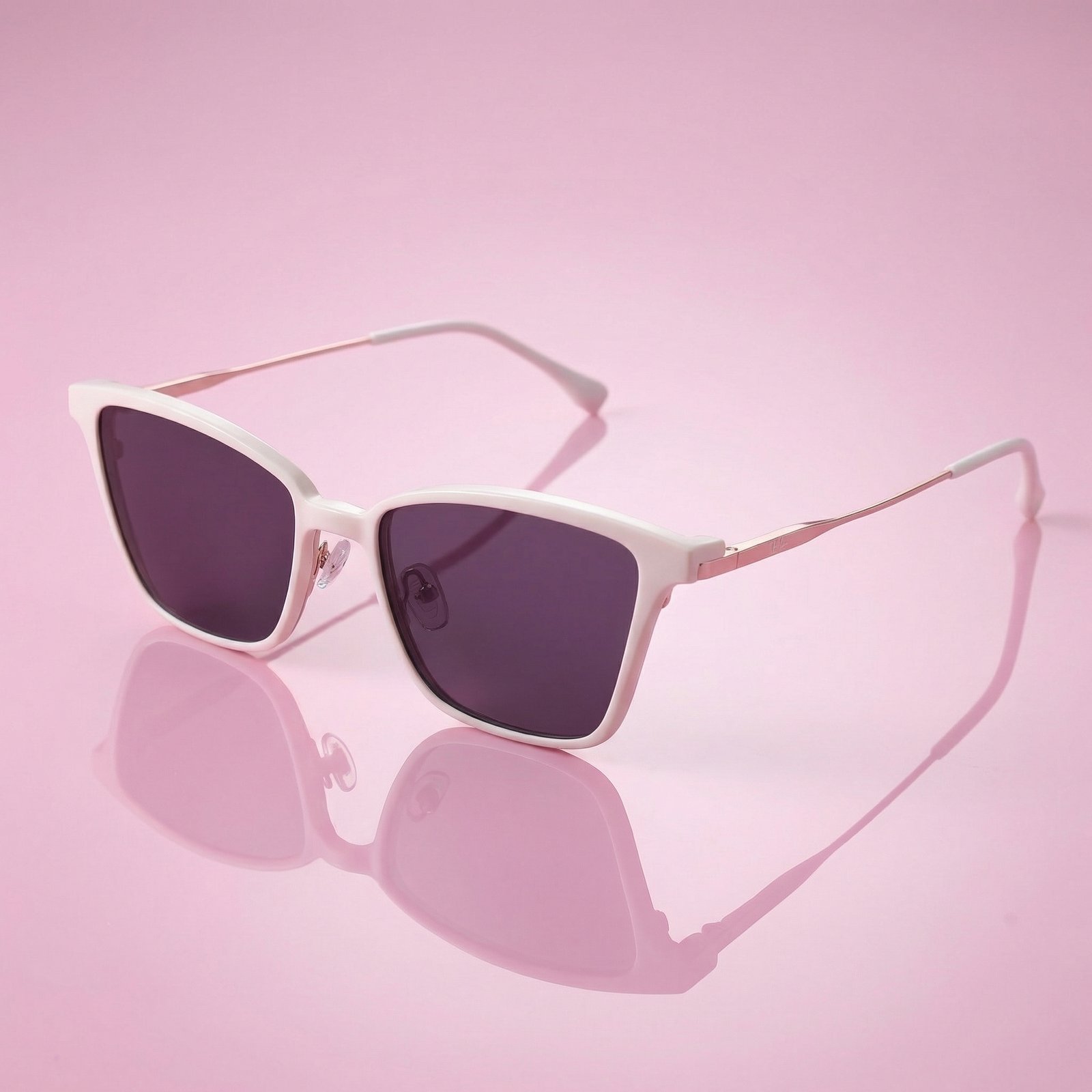 OG Pink Mirage | Crystal Frame Pink Mirror Sunglasses