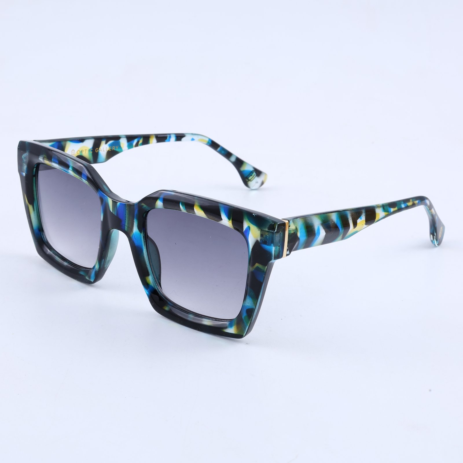 OG Prism Drift Bold | Multicolor Marble Square Sunglasses