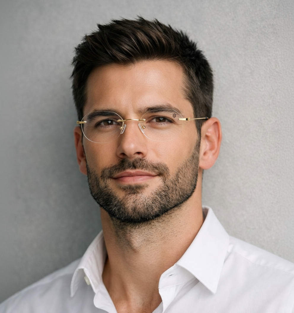 OG Pure Vista Rimless Eyeglasses | Lightweight Premium Optical Frame