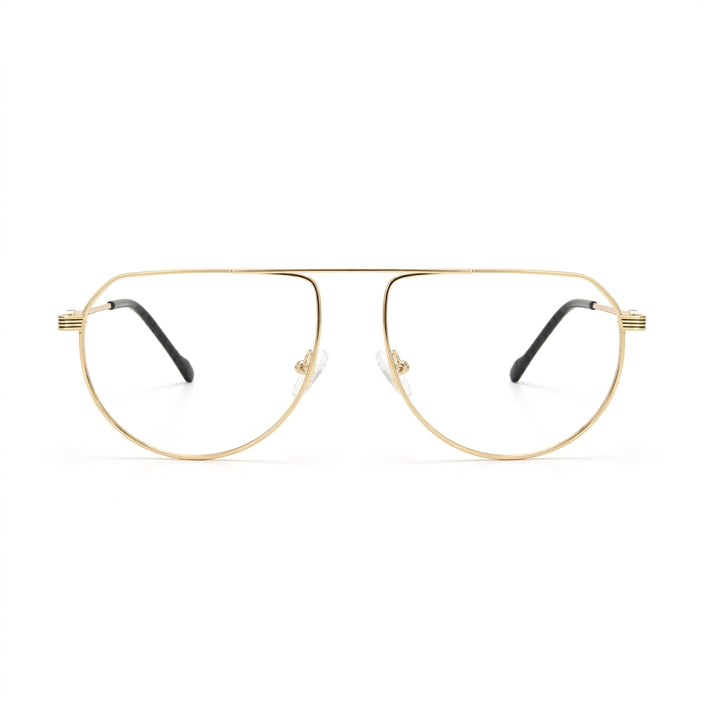 OG Retro Pilot Lightweight Metal Full Rim Eyeglasses – Classic Aviator Frame