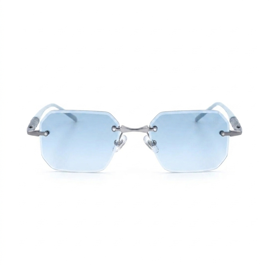OG Rimless Gradient Square Sunglasses | UV400 Protection