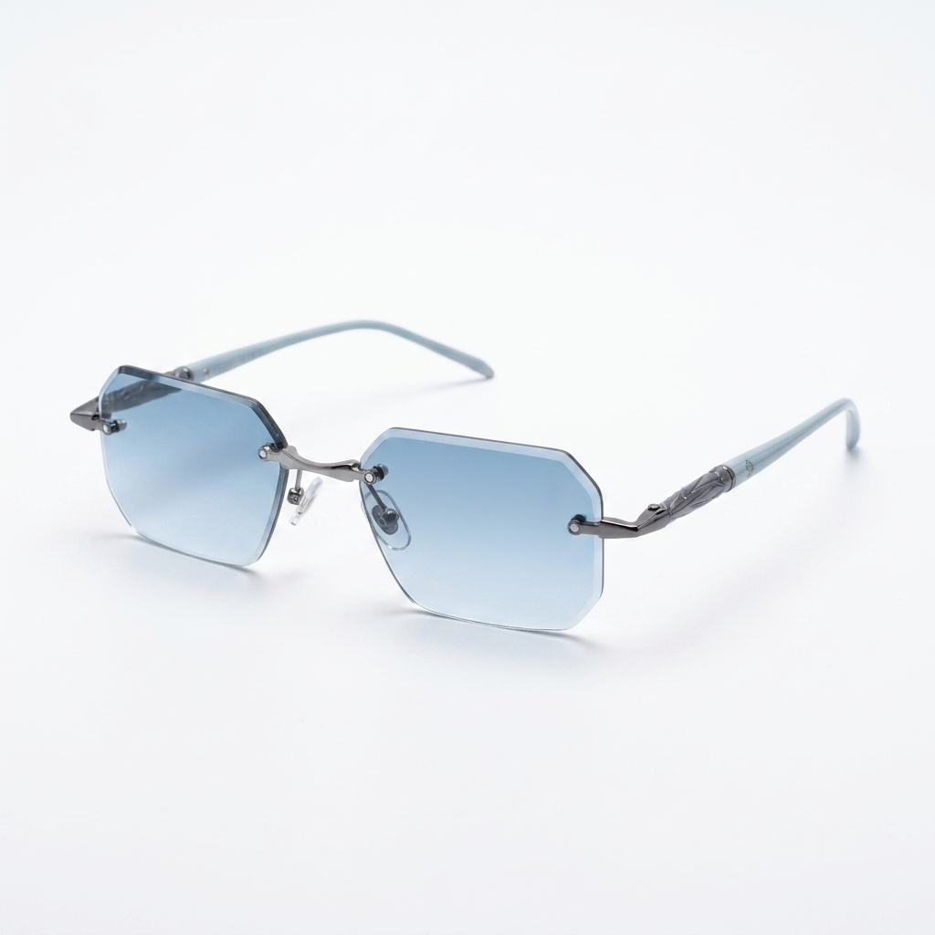 OG Rimless Gradient Square Sunglasses | UV400 Protection