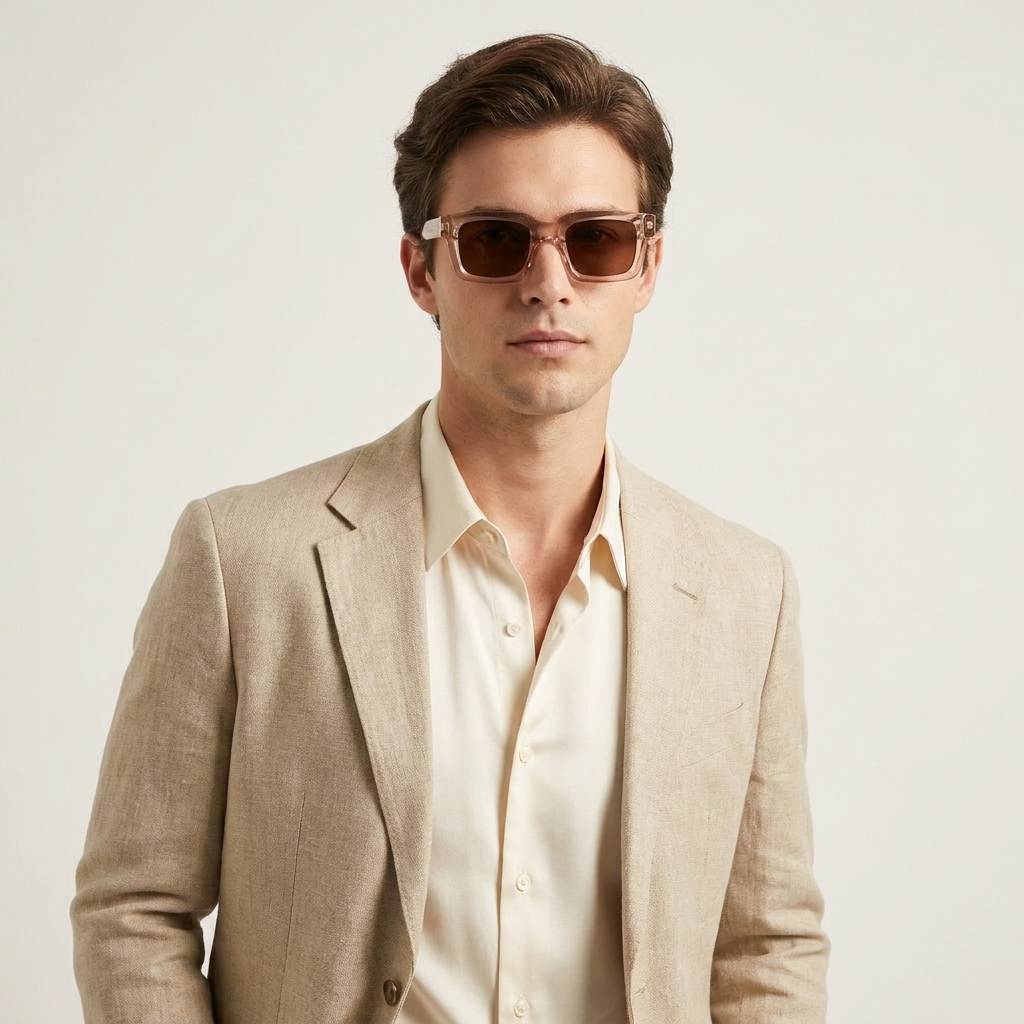 OG Rose Crystal Edge | Bold Square Sunglasses