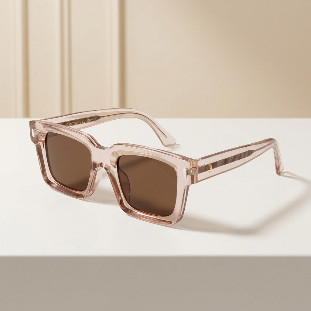 OG Rose Crystal Edge | Bold Square Sunglasses