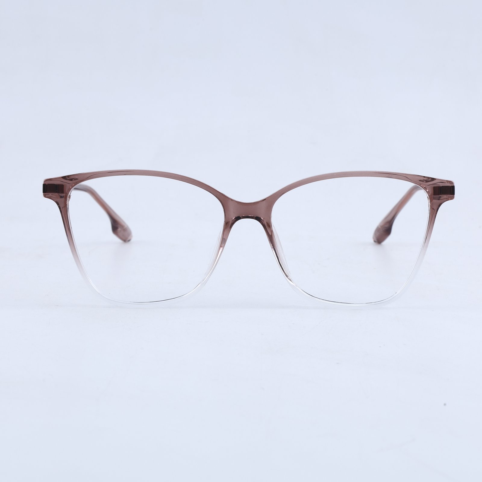 OG Rose Crystal Luxe Clip-On | Transparent Cat-Eye Magnetic Sunglasses