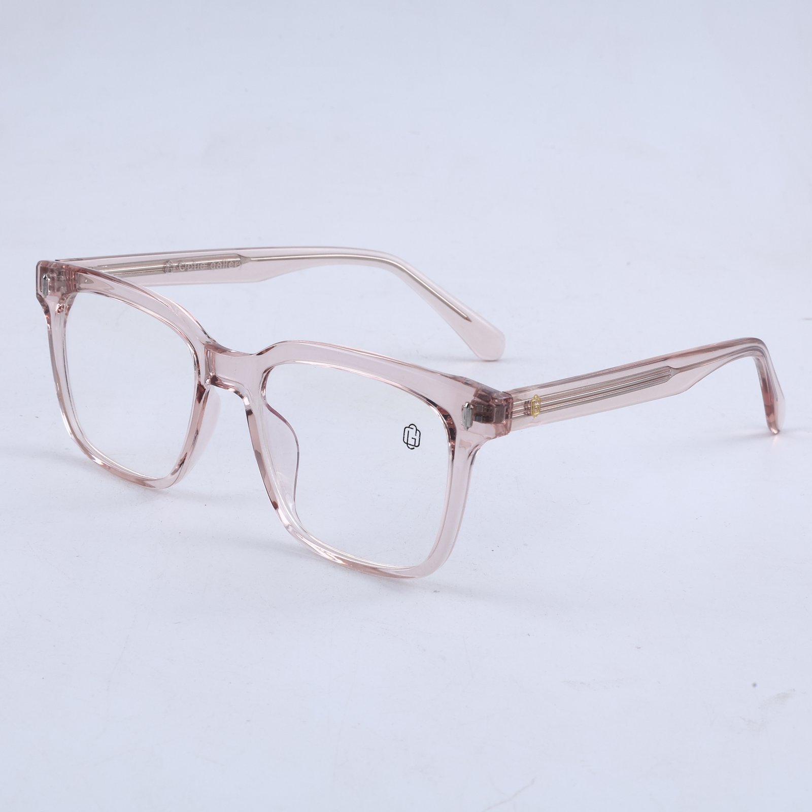 OG Rose Regent | Luxury Crystal Blush Navigator Eyeglasses with Imperial Signature Temples