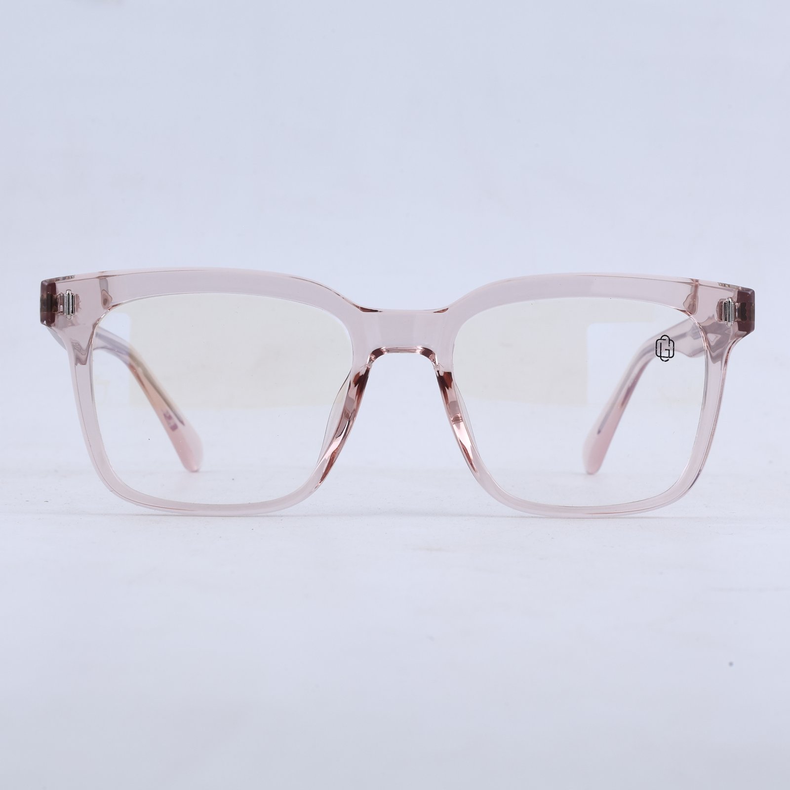 OG Rose Regent | Luxury Crystal Blush Navigator Eyeglasses with Imperial Signature Temples