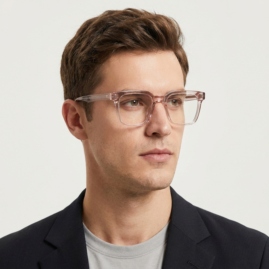 OG Rose Regent | Luxury Crystal Blush Navigator Eyeglasses with Imperial Signature Temples