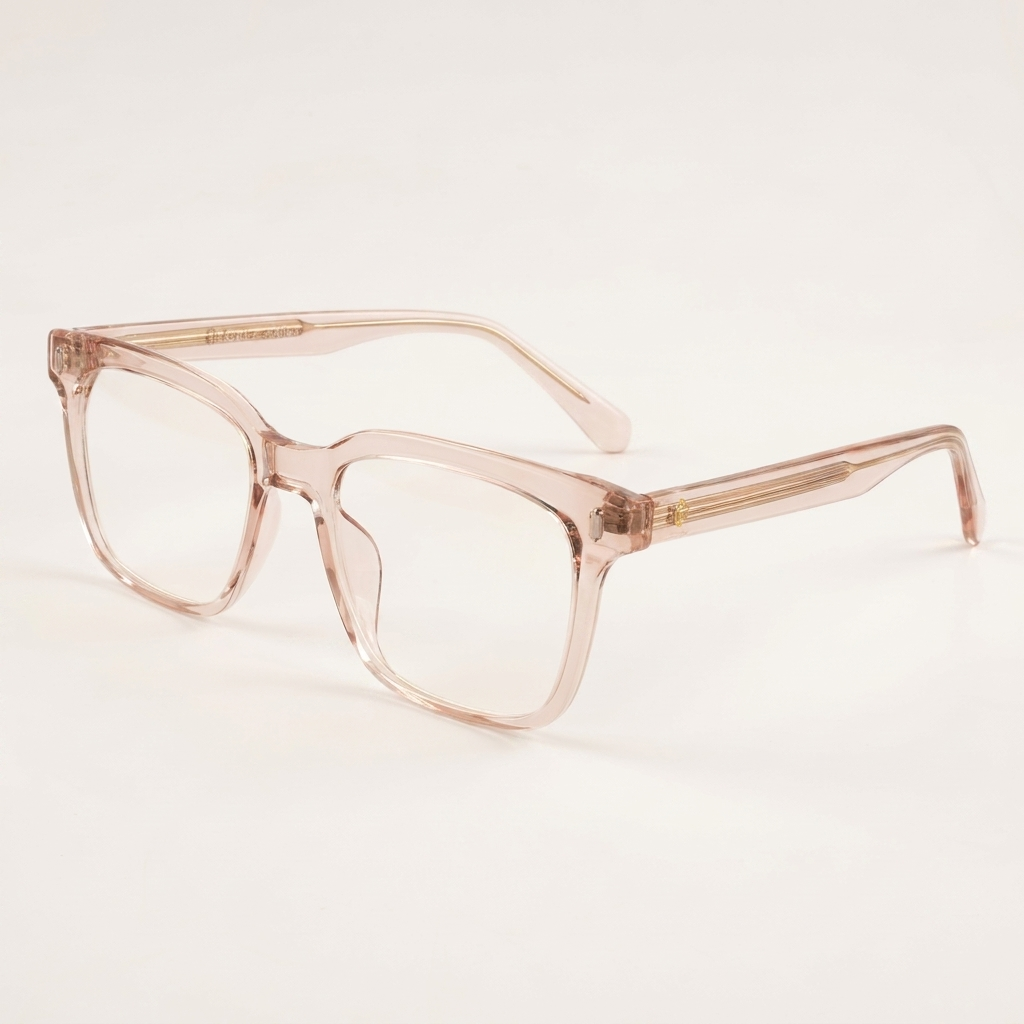 OG Rose Regent | Luxury Crystal Blush Navigator Eyeglasses with Imperial Signature Temples